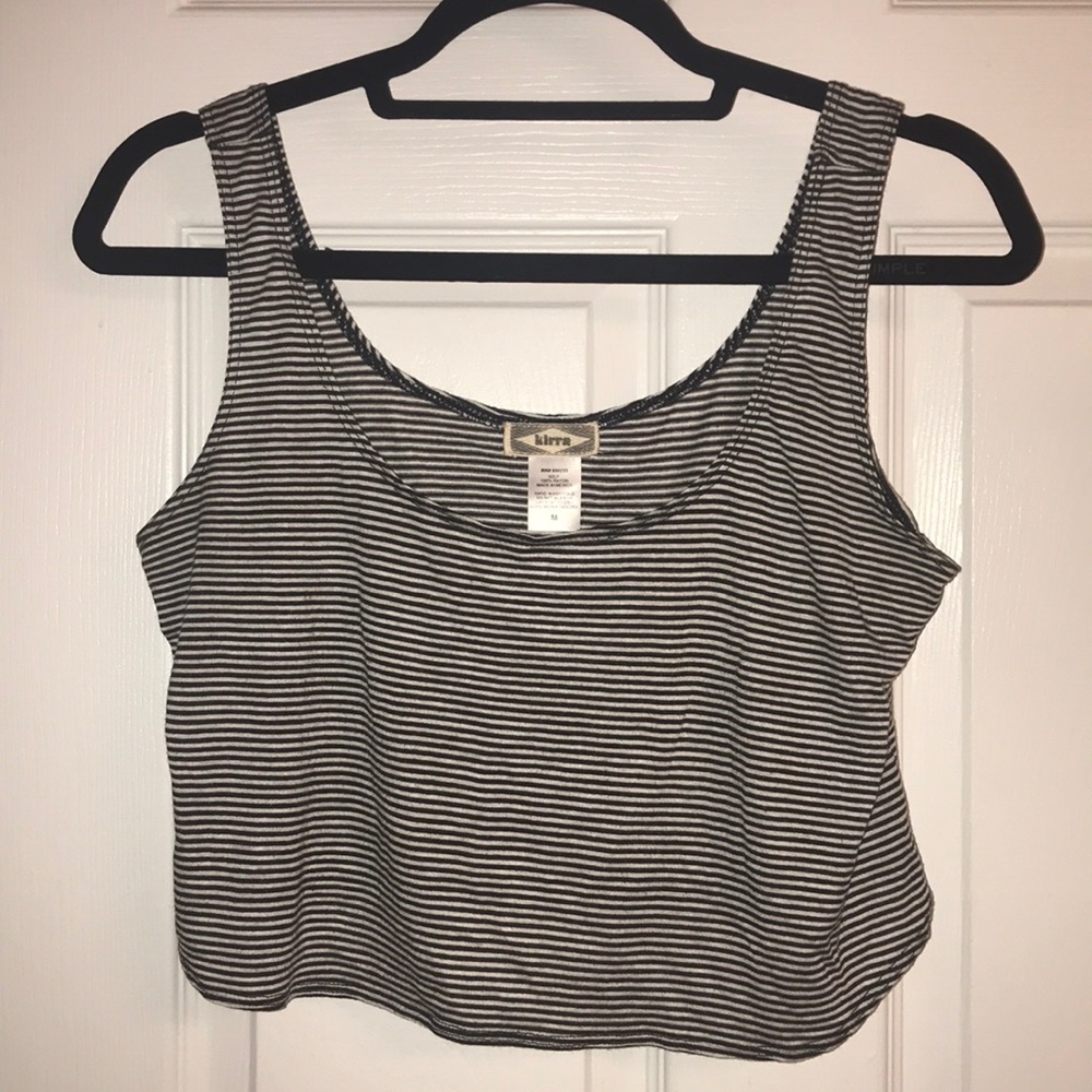 Black & White Pacsun crop tank
